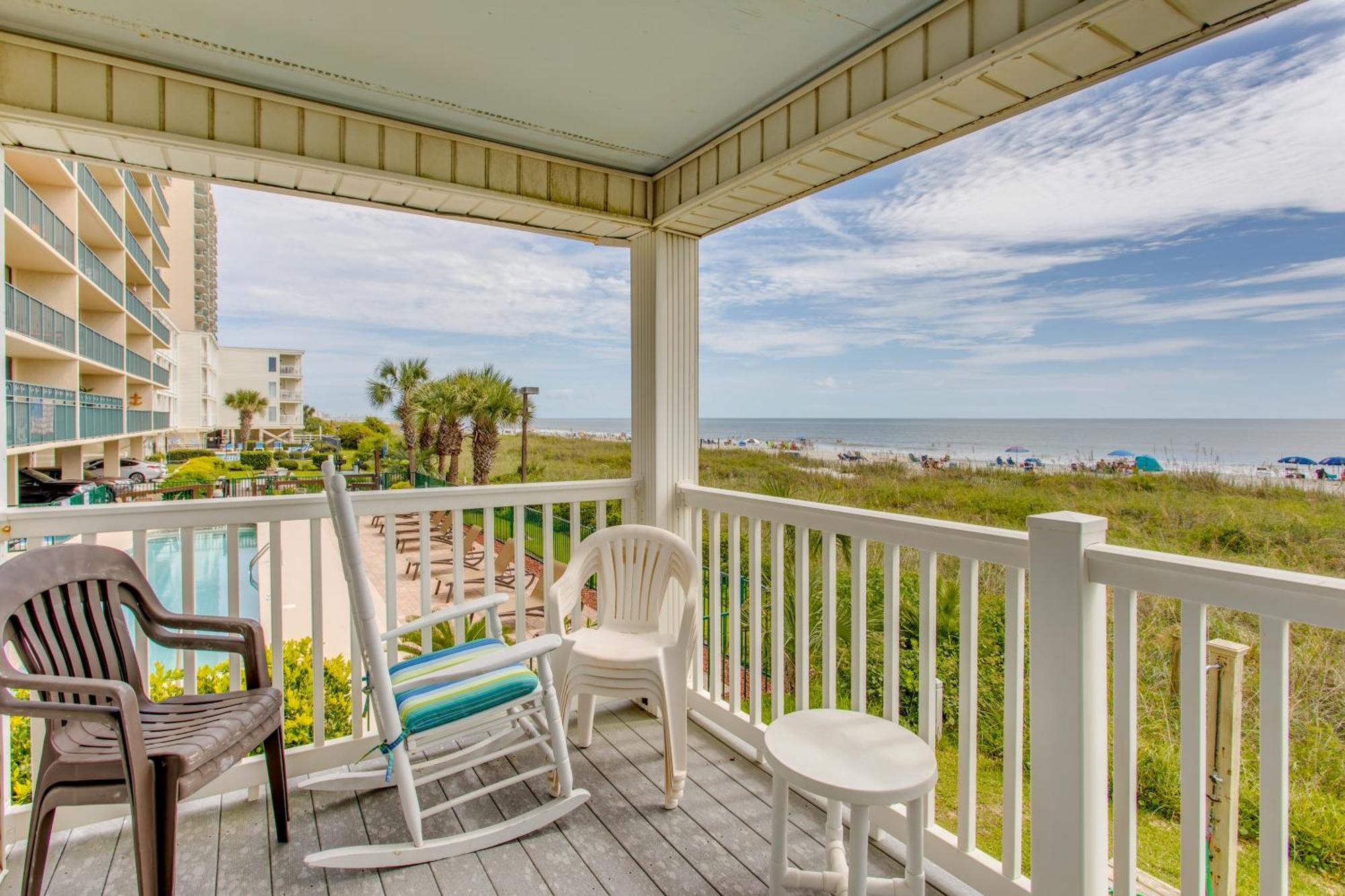 Sunny Windy Hill Beachfront Condo With Private Patio Myrtle Beach Exterior photo